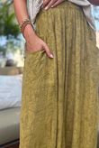 Tasha Damask Bloom Pant Deep Olive